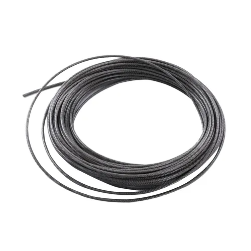 Heyiarbeit Cable de alambre 5/32 de acero inoxidable 304, cable de alambre de PVC de 82 pies de longitud perfecto para exteriores, patio, jardín o