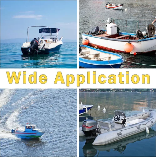 Miniatura 5 de 10.1 x 13 OEM actualización de aluminio fuera de borda hélice para barco BRP, Johnson, Evinrude, OMC Stern Drive 15-35HP, 14 dientes ranurados