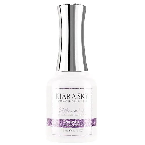 Miniatura 6 de KIARA SKY LED UV Soak Off Platinum Gel FX (Mar profundo - Una capa de purpurina de aluminio)