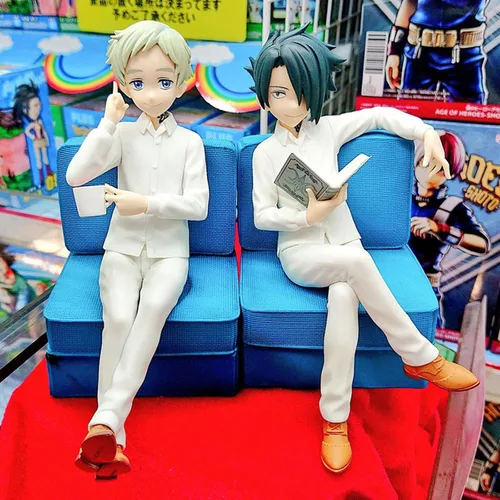 Miniatura 2 de QAHEART Figura de acción de anime Emma Norman Ray, modelo de estatua, coleccionables, juguetes de escritorio, 3 piezas
