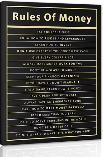 Miniatura 59 de Mindset is Everything - Lienzo motivacional para la oficina, arte de pared con citas inspiradoras de emprendedor, impresión de póster para sala