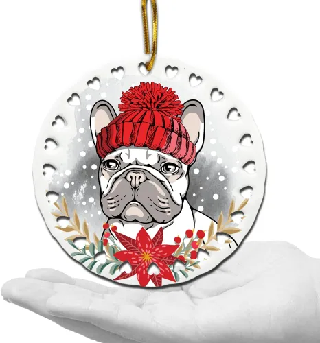 Miniatura 17 de BELLA BUSTA -Adorno de Navidad para perros, decoración navideña para amantes de los perros, estampado de Navidad UV
