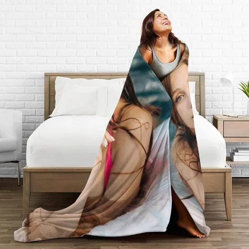 Miniatura 5 de Manta gruesa personalizada con imagen, regalo de cumpleaños personalizado para mujeres, mamá, hermana, hija, esposa, abuela, amiga, 1 foto y 40 x 30