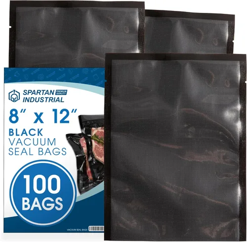 Miniatura 12 de Spartan Industrial Bolsas selladoras al vacío de 6 x 10 pulgadas, 100 bolsas de almacenamiento de alimentos sin BPA para marinar, congelar, cocinar