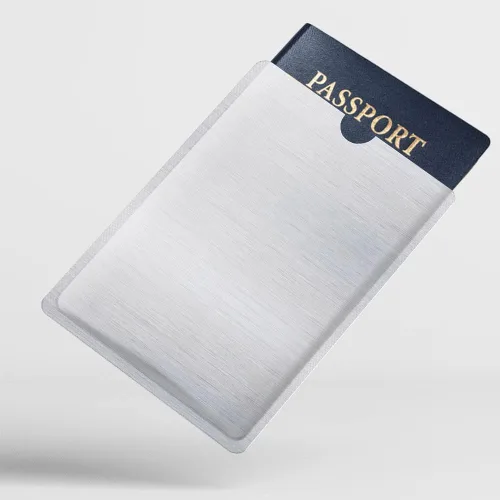 Miniatura 3 de Funda de bloqueo RFID antirrobo para tarjeta de crédito y pasaporte con bolsillo para billetera, para proteger tu valiosa información del robo