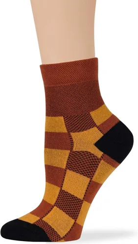 Miniatura 70 de 7BIGSTARS KINGDOM Women's Cotton Quarter Non-Binding Diabetic Fashion Socks-L-M-4 Pack-Multicolor