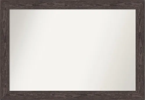 Miniatura 383 de Amanti Art Espejo personalizado, espejo de baño negro puente, espejo de pared o espejo de tocador de baño sobre el fregadero (26 x 26 pulgadas)