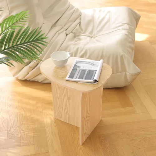 Miniatura 6 de AWASEN Mesa auxiliar pequeña, mesa auxiliar mini para sala de estar, mesa auxiliar moderna con tablero único, mesa auxiliar corta para espacios