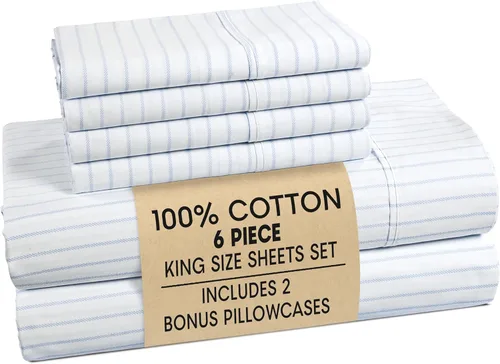 Miniatura 38 de Casa Platino Sábanas de cama individual XL, sábanas de 100 % algodón con 2 fundas de almohada, tejido percal crujiente y sensación acogedora, verde