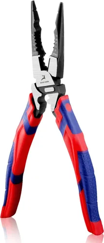Miniatura 9 de Alicates de corte lateral diagonal de 9 pulgadas Pelacables Pelacables Multiuso Pelacables de alto apalancamiento Cortador Crimper Cortador Alicates