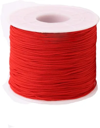 Miniatura 28 de Cordón de nailon trenzado de 150 yardas de 0.020 in, cuerda de hilo de nailon trenzado para pulseras de nudos chinos, collares, macramé, joyería