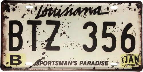 Miniatura 15 de Placa de matrícula de Wyoming de aluminio, placa decorativa de automóvil novedosa, placas de matrícula de 12"x6" para el frente del automóvil, placa