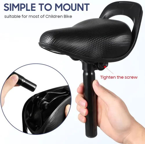 Miniatura 2 de Sillín de bicicleta para niños, asiento de bicicleta de repuesto para niños, ideal para bicicletas de montaña y carretera, reemplazo de asiento
