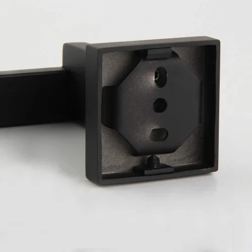 Miniatura 8 de GERZWY Gancho para ropa de baño, color negro mate, SUS 304, de acero inoxidable, para toalla/bata, para baño, estilo moderno, montado en la pared