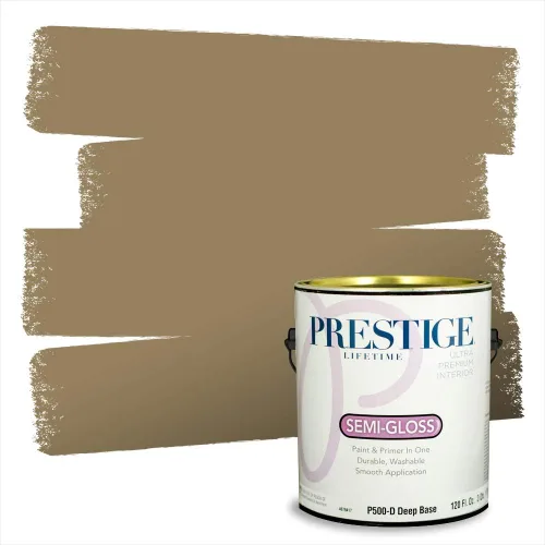 Miniatura 7 de PRESTIGE Paints Exterior Paint and Primer In One, 1-Gallon, Satin, Comparable Match of Benjamin Moore* Royal Linen* 931BM-PCM