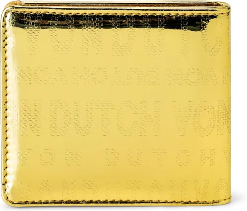 Miniatura 10 de Von Dutch Cartera biplegable, cuero vegano, diseño delgado unisex para hombres y mujeres, Negro, Cartera de guión de doble pliegue