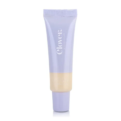Clover Skin Is In Serum Foundation | Suero facial hidratante, base ligera, libre de crueldad animal y vegano, con escualano y cera de semillas de 10