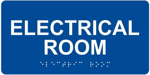 Miniatura 12 de ComplianceSigns. com - Letrero eléctrico para habitación, Braille y letras elevadas que cumplen con la ADA, 8 x 4 pulgadas, acrílico blanco sobre