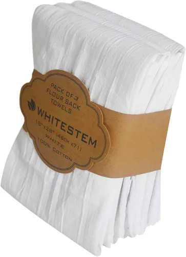 Miniatura 34 de Toallas de saco de harina, toalla de té para manualidades, toalla de cocina, toallas de secado de platos, toalla de algodón en blanco para bordado