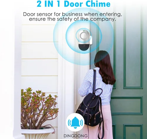 Miniatura 6 de Alarma de ventana de puerta, alarmas de ventana de 120 dB para seguridad del hogar, timbre de puerta para tienda de hogar