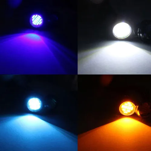 Miniatura 4 de 10 unids 0.709 in coche Eagle Eye DRL Led diurna Correr luces LED 12V copia de seguridad reversa señal de estacionamiento lámparas de automóviles