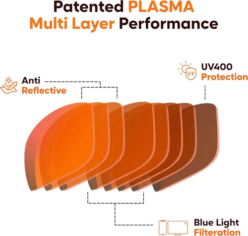 Miniatura 5 de Gafas de computadora para juegos y computadora 100% protección UV400 (99.8% verificado en laboratorio) Marco de policarbonato ultraligero
