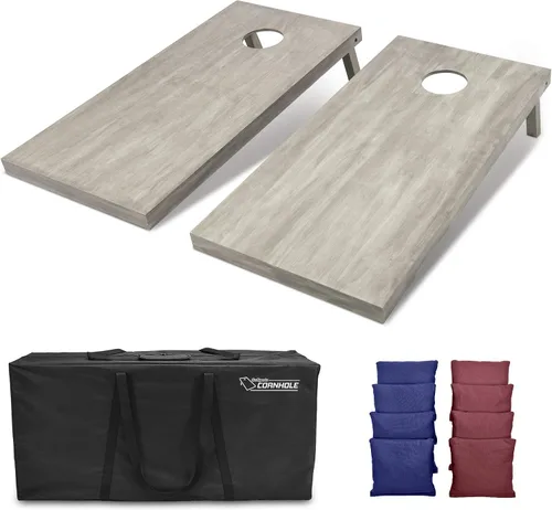 Miniatura 42 de GoSports Juego de tablas de cornhole de madera de tamaño reglamentario de 4 x 2 pies, incluye funda de transporte y bolsas de frijoles