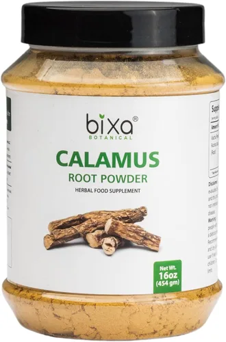 Miniatura 9 de bixa BOTANICAL Raíz de calamus - Polvo de raíz natural para la salud intestinal y el apoyo al enfoque, vegano, sin OMG, tratado al vapor, suplemento