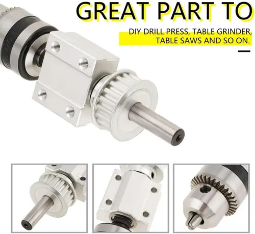 Miniatura 4 de Conjunto de husillo sin motor de alta precisión para taladro de mesa DIY Drill Press