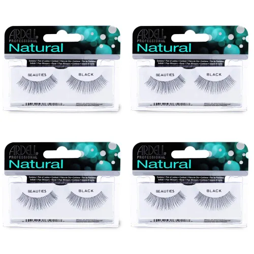 Miniatura 6 de Ardell Pestañas postizas para bebés, ligeras, de aspecto natural, con banda invisible para uso diario, paquete de 4