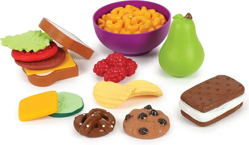 Miniatura 6 de Juego completo de alimentos de juguete para ampliar vocabulario Learning Resources New Sprouts., Variados