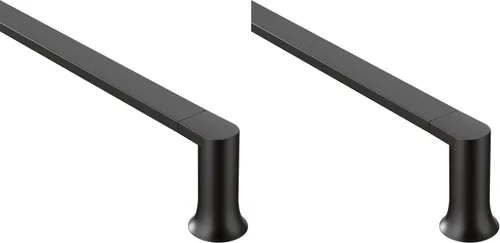 Miniatura 10 de Moen Genta LX Cromo Moderno Soporte de Toalla de 24 Pulgadas para Montar en Pared, Soporte de Toalla Individual para Baño, BH3824CH Cromado