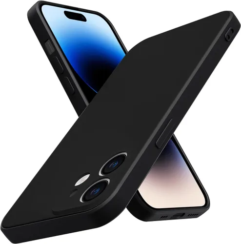 Funda para iPhone 12 Mini, silicona líquida de alta calidad sedosa al tacto, protección de la cámara, forro de microfibra suave antiarañazos, funda
