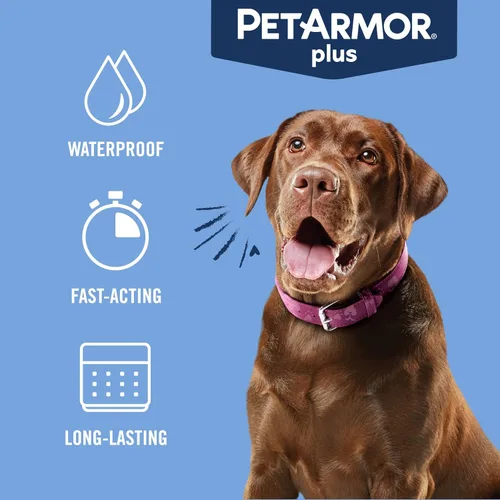Miniatura 8 de PetArmor Además de prevención de pulgas y garrapatas para perros, tratamiento de pulgas y garrapatas para perros grandes, 1 dosis, tópico