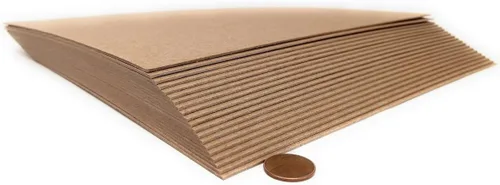 Hojas de aglomerado de papel kraft de 50 puntos de 8.5 x 11 pulgadas para encuadernación de tableros de libros, 20 por paquete