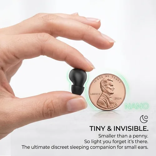 Miniatura 2 de Sleep Earbuds for Side Sleepers, Ultra-Mini Wireless Bluetooth 5.4 Sleep Headphones, Hidden Noise Reducing Earplugs for Sleep, Work Invisible Ear