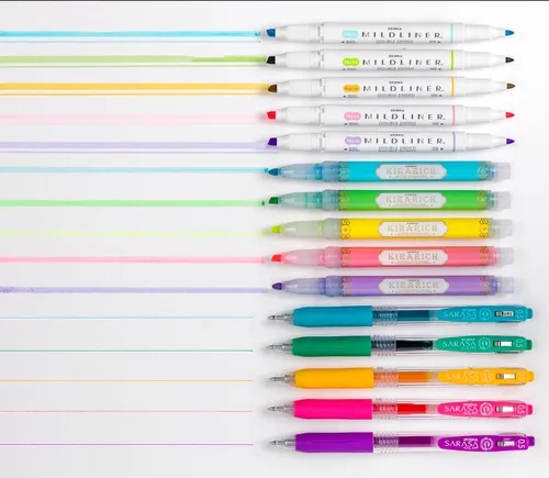 Miniatura 2 de Zebra Pen Creative Highlighting Starter Set, incluye 10 resaltadores y 5 bolígrafos de gel retráctiles Sarasa Clip, colores de tinta surtidos