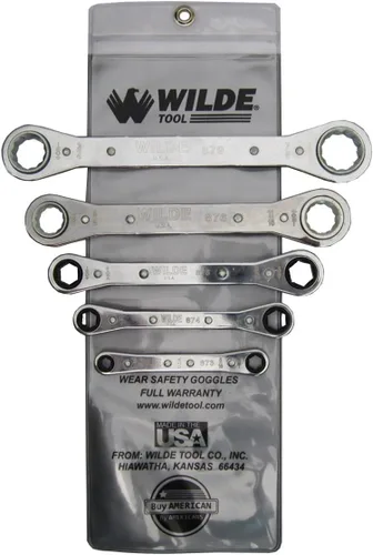 Miniatura 7 de Wilde Tool Llave de caja de trinquete 990, cuadrada de 1/4 pulgadas x 3/16 pulgadas / hexagonal de 9/16 pulgadas x 1/2 pulgadas