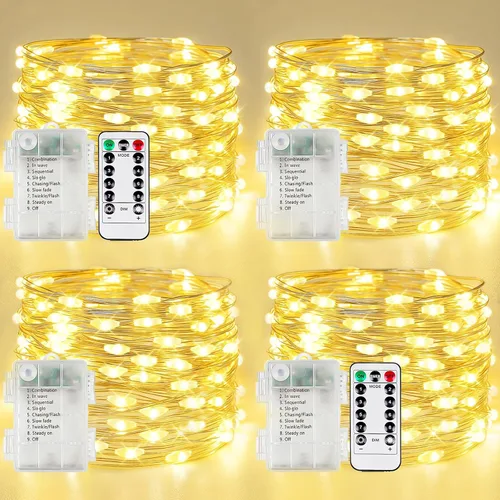Miniatura 27 de 30LED Acorn Fairy Lights Battery Operated Fall String Lights Indoor Decor Remote Control, 8 Lighting Modes, IP44 Waterproof, Timer & Dimmable