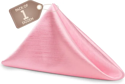 Miniatura 15 de Ultimate Textile -1 docena de servilletas reversibles Shantung Satin - Majestic - Servilletas de tela Majestic de 17 x 17 pulgadas, color marrón