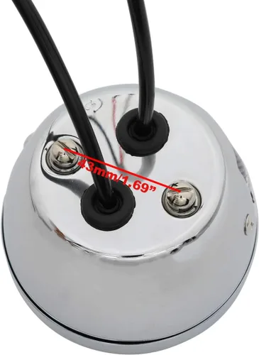 Miniatura 5 de 2 luces traseras LED vintage Duolamp de 12 V, indicador de parada trasera con luz de funcionamiento, intermitentes, lámpara de matrícula, lente