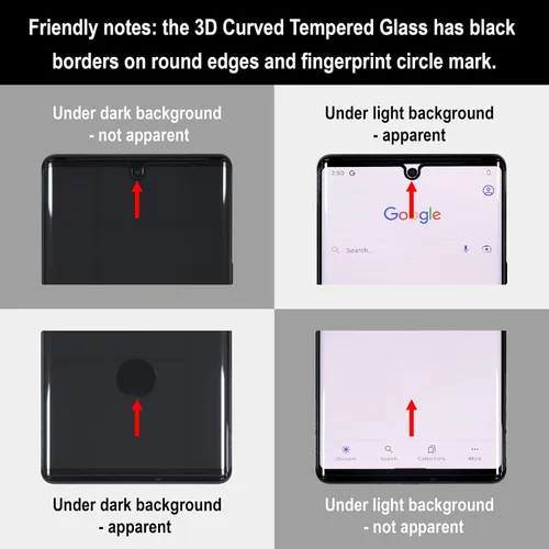 Miniatura 3 de [Compatible con huellas dactilares] Paquete de 2 protectores de pantalla de vidrio templado 3D para Google Pixel 6 Pro + 2 protectores de lente