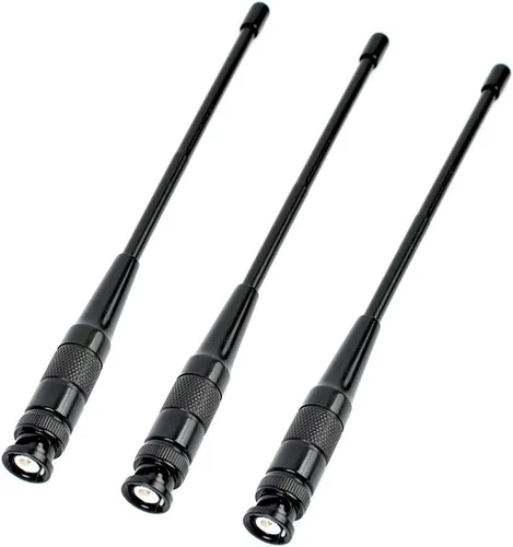 Antena BNC HYS-701N de doble banda VHF/UHF 2M 70CM Antena para ICOM IC-A14 IC-V8 Vertex HX300 HX320 Kenwood TK100 TK200 Radio de mano (3 unidades)