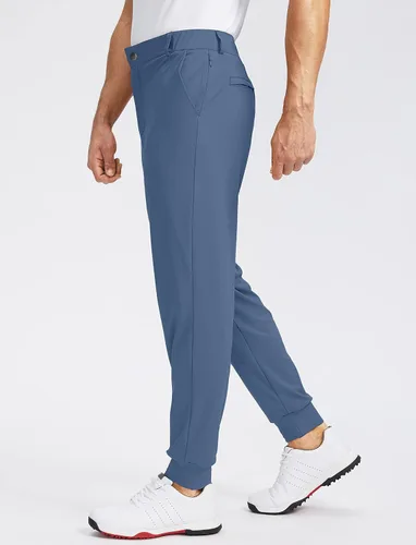 Miniatura 2 de Soothfeel Pantalones deportivos de golf para hombre con 5 bolsillos, ajustados, elásticos, para correr, viajes, trabajo, para hombre