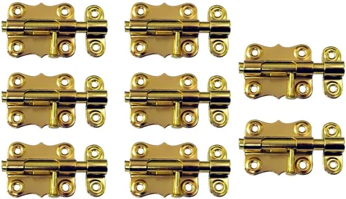 Miniatura 8 de QCAA Deco Perno de barril deslizante de acero duradero, 2 pulgadas, revestimiento negro, paquete de 4, fabricado en Taiwán Recubierto negro (2")
