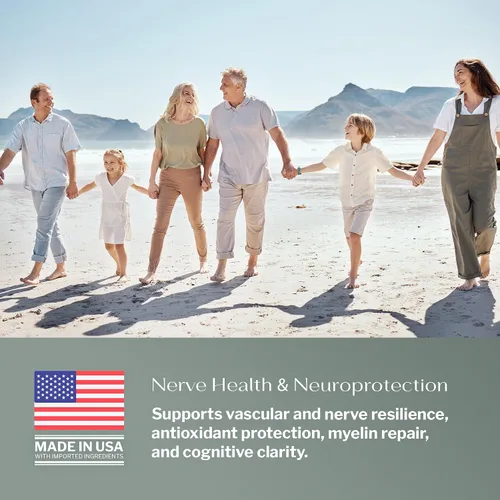 Miniatura 9 de SugarMD Suplemento de apoyo a la neuropatía – 180 cápsulas de suplemento nervioso con ácido alfa lipoico, benfotiamina y vitamina D3 B6 B12