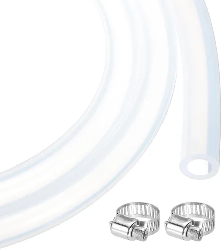 Miniatura 25 de MECCANIXITY 1 m de tubo de silicona transparente de goma de 1/4" ID 5/16" OD tubo de plástico manguera de aire flexible para elaboración de cerveza