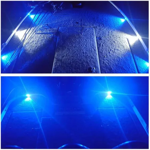 Miniatura 7 de Shangyuan Luces marinas: 6 luces interiores LED impermeables para yate, barco de pesca, kayak y más, 12 V Azul