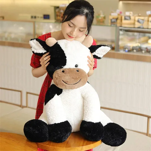 Miniatura 6 de Juguete de peluche de año de vaca, lindo ganado, animales de peluche, muñeca suave, juguetes para niños, regalo de cumpleaños para niños, Pascua
