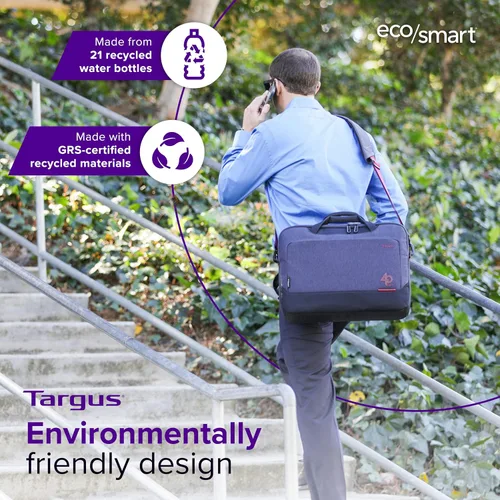 Miniatura 2 de Targus Maletín EcoSmart Cypress para el 40 aniversario, se adapta a portátiles de hasta 15.6 pulgadas, mochila ecológica hecha de 21 botellas de PET
